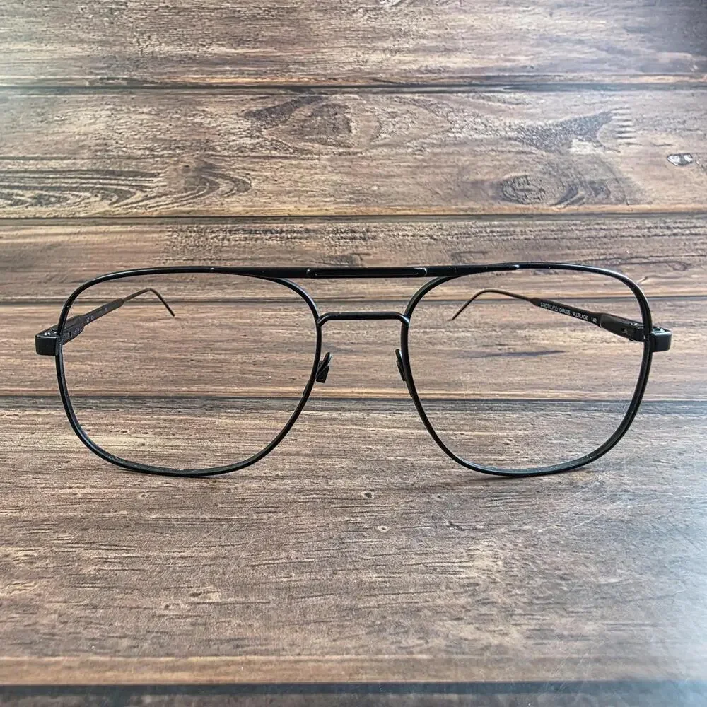 Luxottica Carlos 58/18 Allblack Frames Only - Size 58‎